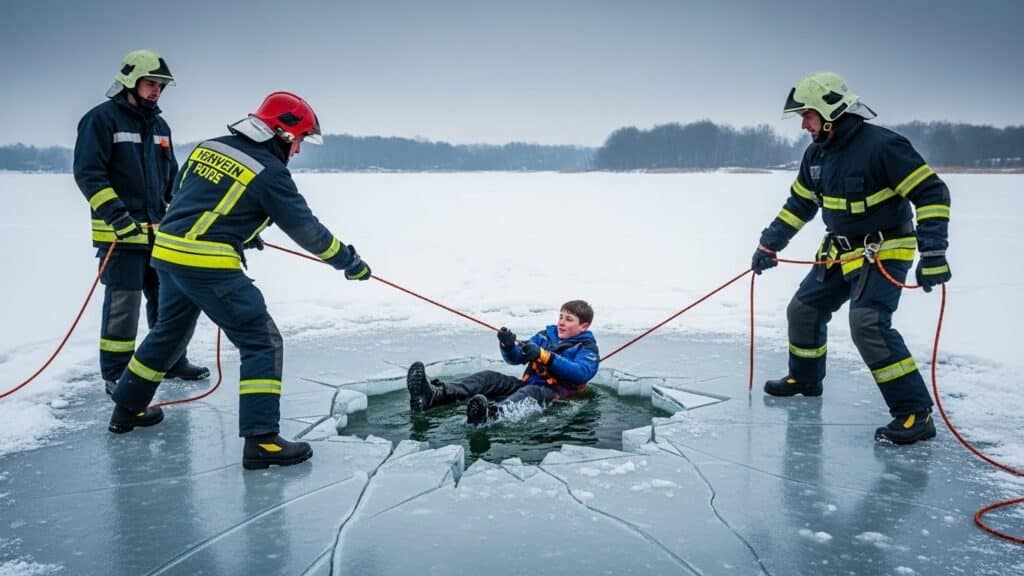 Adolescent Sauvé Lac Gelé Vendée