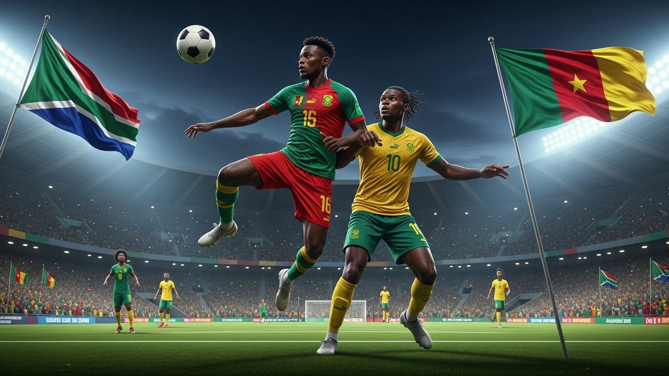 Les Lions Indomptables affrontent l'Afrique du Sud en 8es de finale de la CAN 2025 ce soir. Une victoire pour confirmer et viser les quarts face au Maroc ou Tanzanie. Analyse, enjeux et pronostic.
