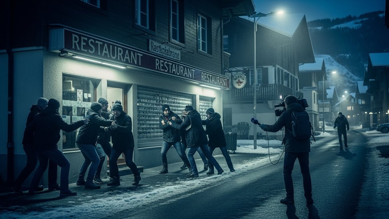 Découvrez les détails choquants de l'agression violente contre des journalistes à Crans-Montana après l'incendie mortel du bar. Insultes, menaces : que s'est-il vraiment passé ?