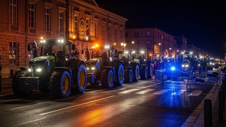 Agriculteurs à Toulouse : Tracteurs dans le Centre Malgré l&rsquo;Interdiction