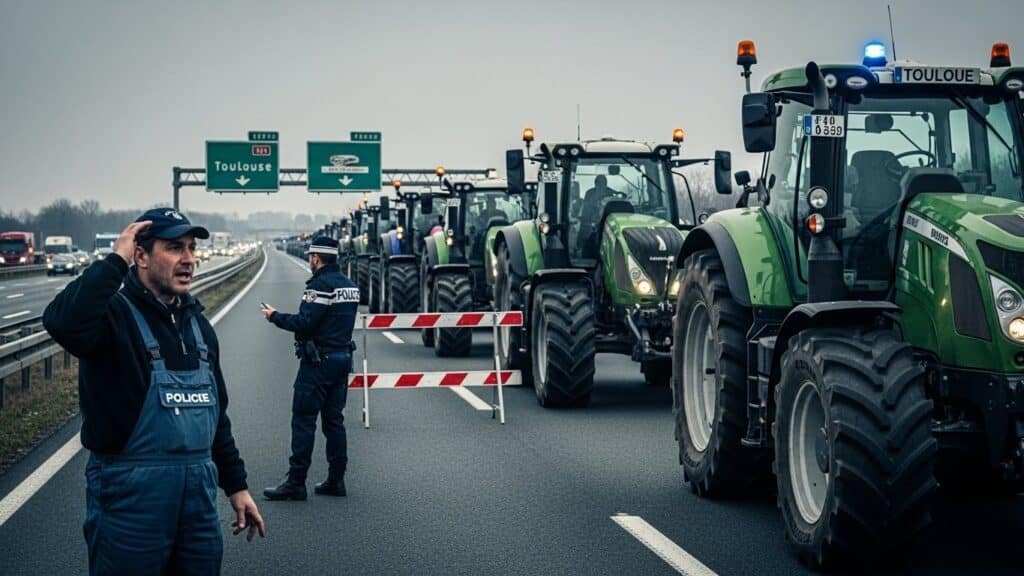 Agriculteurs Bloqués à Toulouse : Manifestation contre Mercosur