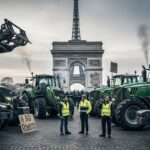 Agriculteurs en Colère à Paris : Tracteurs aux Monuments