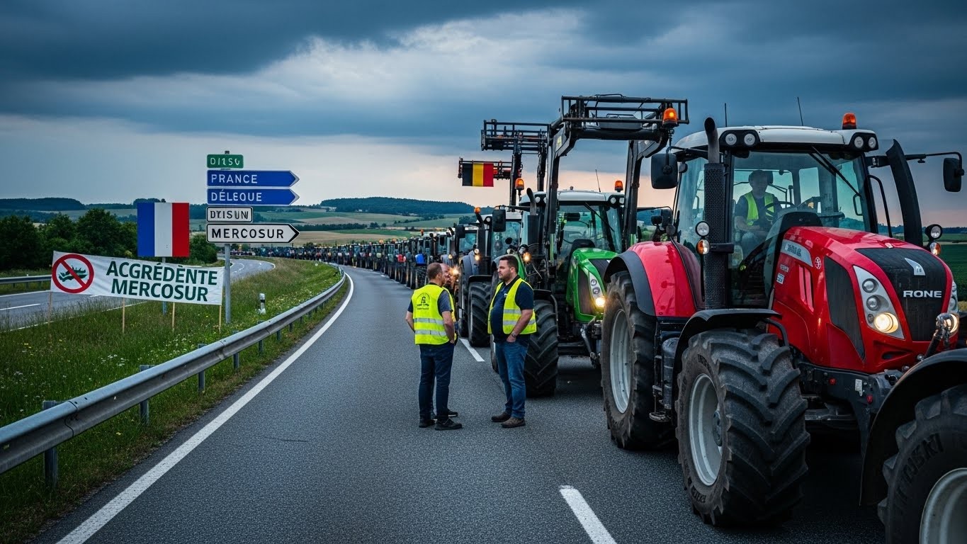 Des agriculteurs français et belges bloquent les autoroutes A2 et A27 à la frontière contre l'accord UE-Mercosur. Une mobilisation déterminée qui perturbe le trafic. Quelles sont les raisons profondes de cette colère ? Découvrez l'analyse complète.