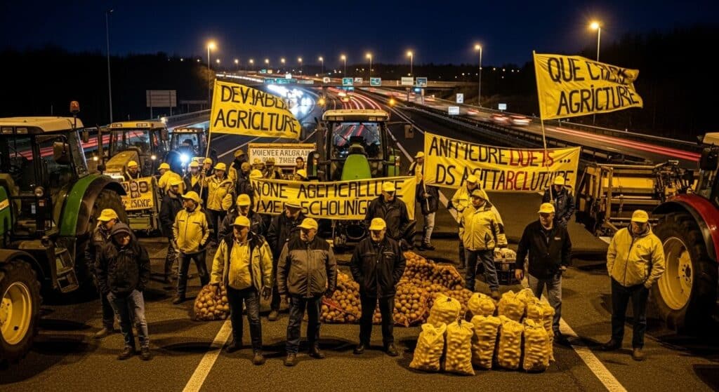 Agriculteurs en Colère : Nuit sur l&rsquo;Échangeur d&rsquo;Arpajon