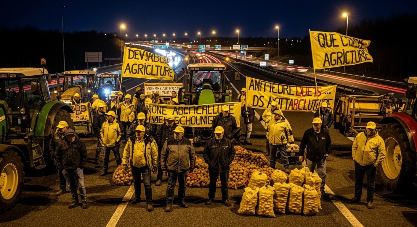 Découvrez pourquoi une trentaine d'agriculteurs occupent l'échangeur d'Arpajon depuis le 26 janvier 2026. Colère contre Mercosur, prix bas et charges : une action symbolique qui interpelle.