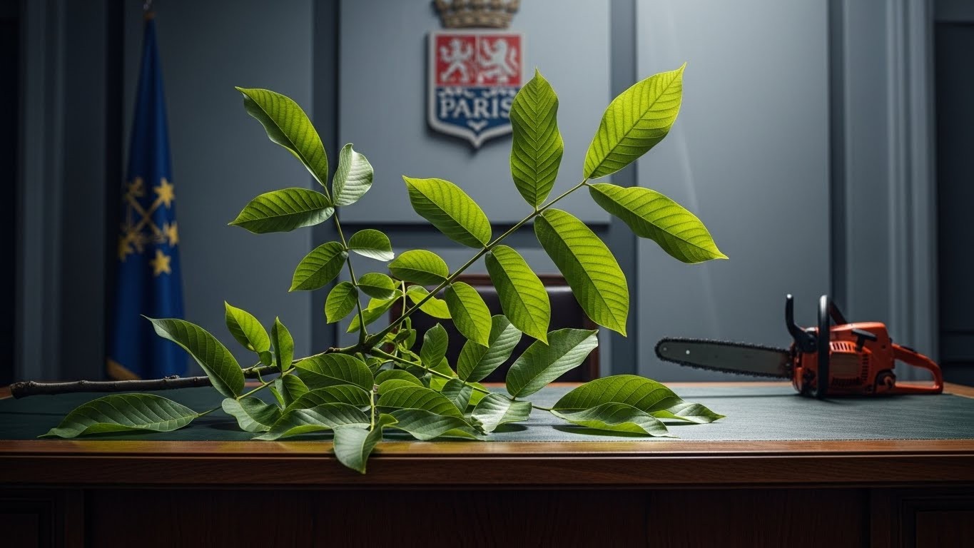Après l’abattage symbolique d’un arbre à Paris, des agriculteurs envoient un plant de noyer à la maire. Une action coup de poing qui ravive les tensions entre monde rural et capitale. Décryptage.