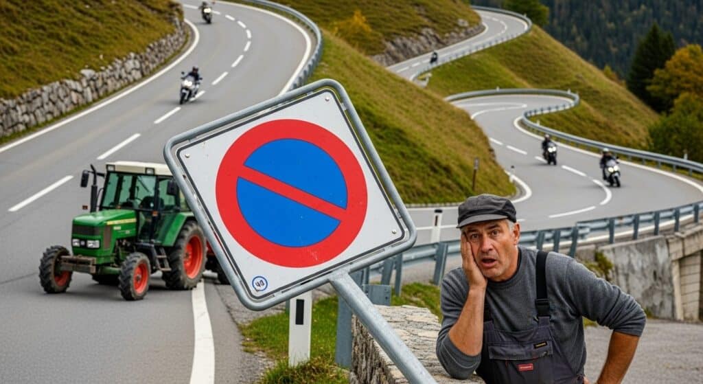 Amende Suisse : Agriculteur Piégé par Son Propre Panneau Interdiction