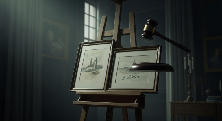 Aquarelles Hitler Vendues 5800 Euros : Polémique En Angleterre