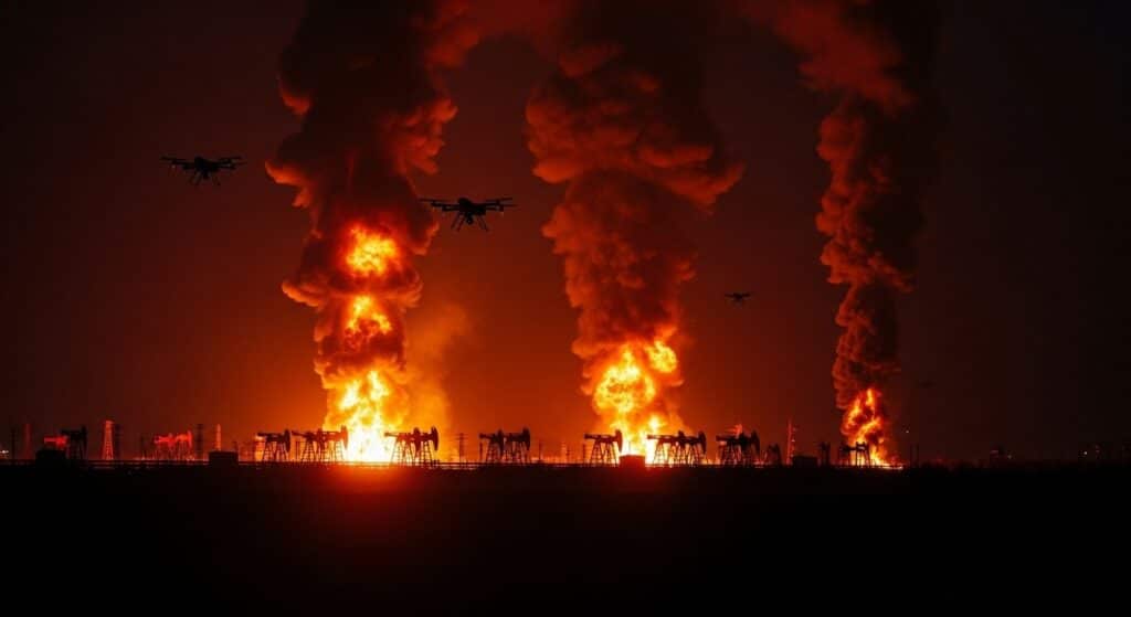 Attaque de Drones à Penza : Incendie dans un Dépôt Pétrolier Russe