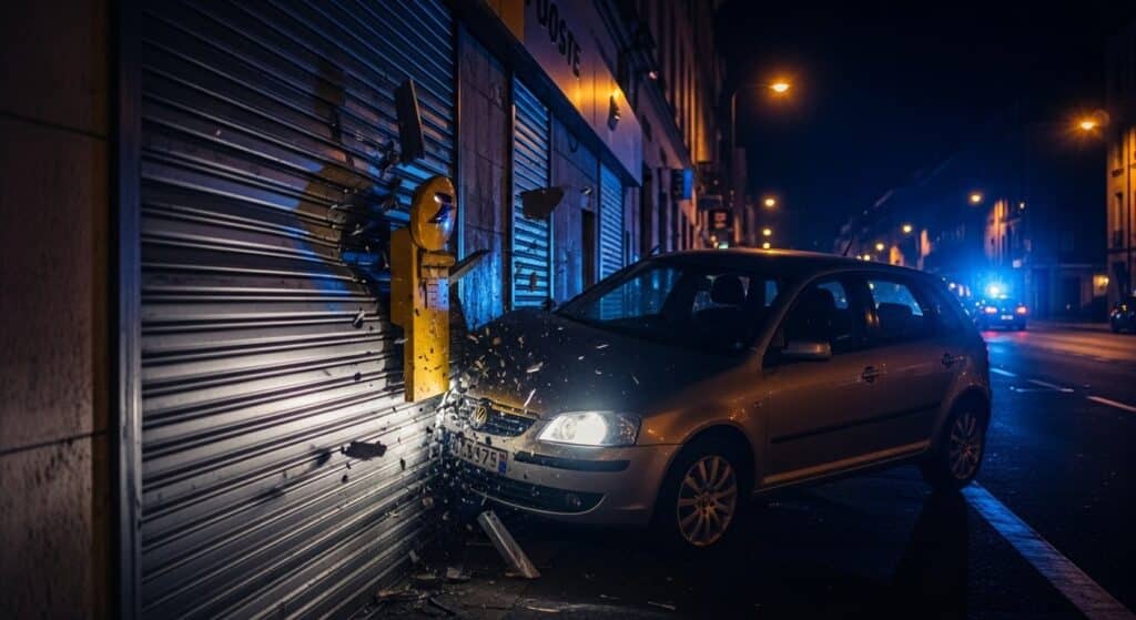 Attaque Voiture-Bélier Bureau de Poste Antony