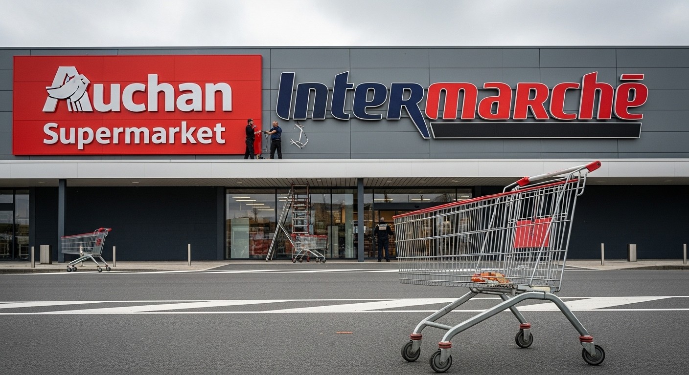Découvrez le vaste plan d'Auchan : cession de 91 supermarchés au Groupement Mousquetaires et bascule de 164 en franchise Intermarché/Netto. Impacts, enjeux et avenir.