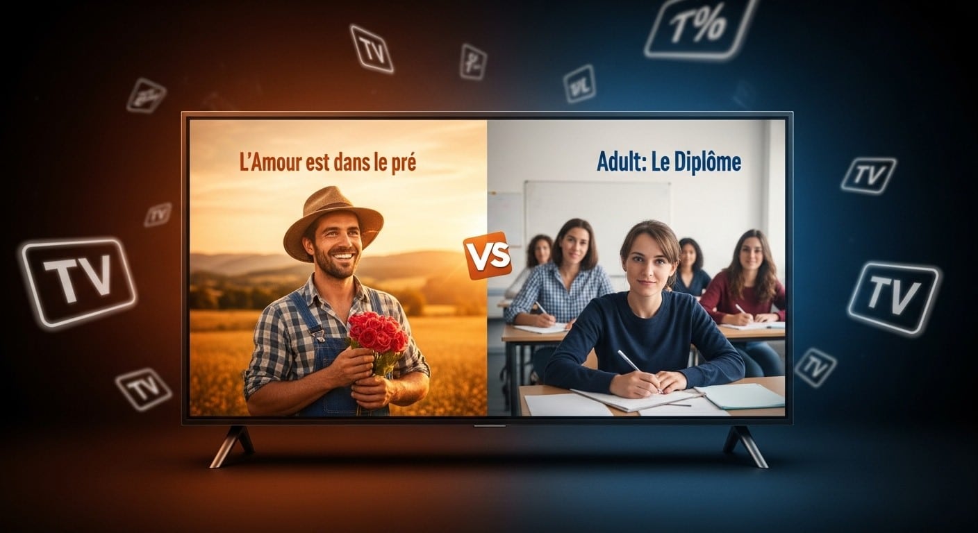 Découvrez les audiences TV du lundi 19 janvier 2026 : Le Diplôme sur TF1 large leader devant le lancement de L’Amour est dans le pré saison 21 sur M6 et Cœurs noirs sur France 2.