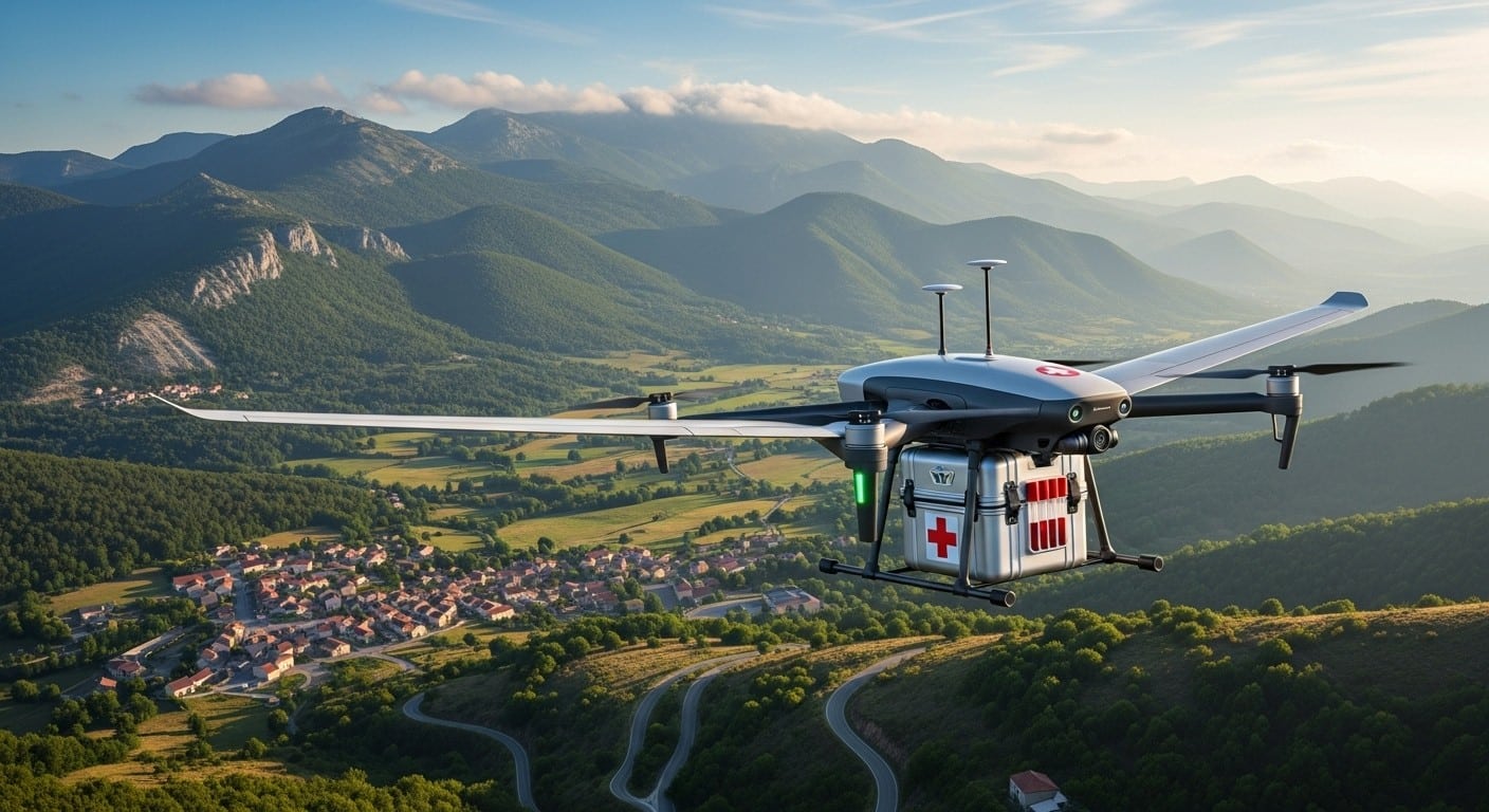 Découvrez comment l'Ariège révolutionne le transport médical avec des drones autonomes pour prélèvements sanguins. Plus rapide, écologique et fiable, une première en Europe qui change la donne en zones rurales.