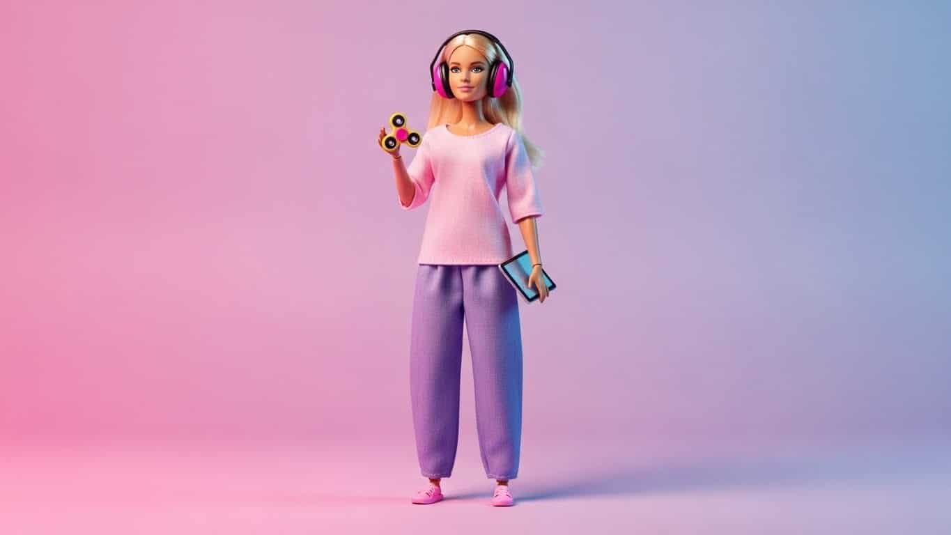 Découvrez la nouvelle Barbie autiste de Mattel : regard décalé, casque antibruit, fidget spinner... Un jouet inclusif qui change la donne pour la représentation des troubles du spectre autistique chez les enfants.