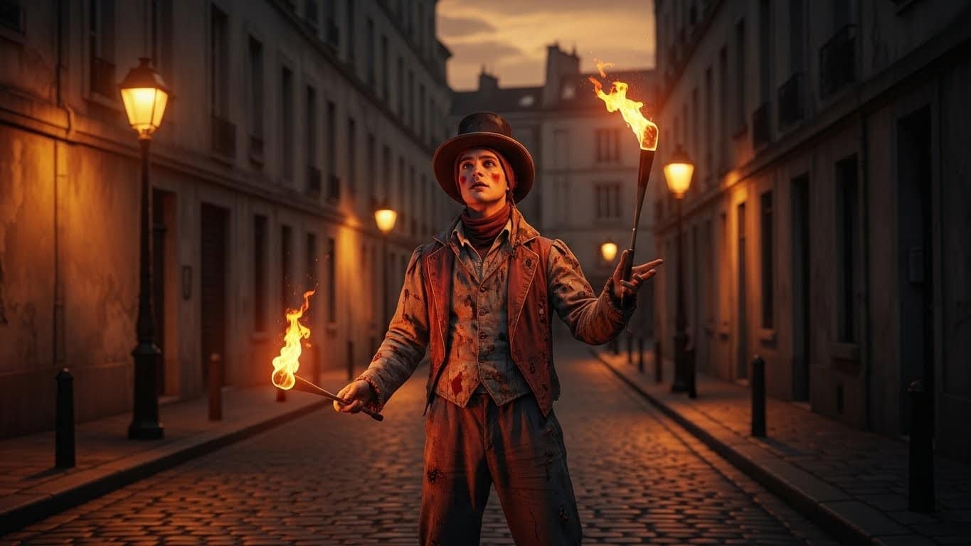 Plongez dans le premier roman de Bartabas, une ode vibrante aux saltimbanques qui ont façonné l'art de la rue. Un hommage poignant et poétique à ces artistes oubliés.