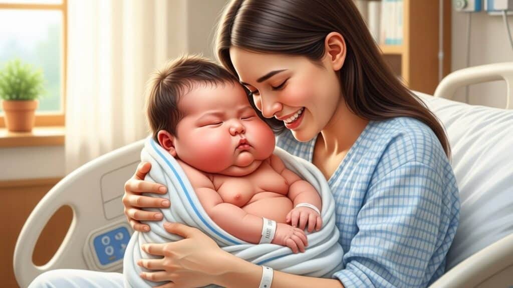 Bébé Géant de 6 kg : Le Prénom Parfait Choisi par sa Maman