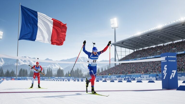 Biathlon : Bleus Remportent Relais Ruhpolding Avant JO