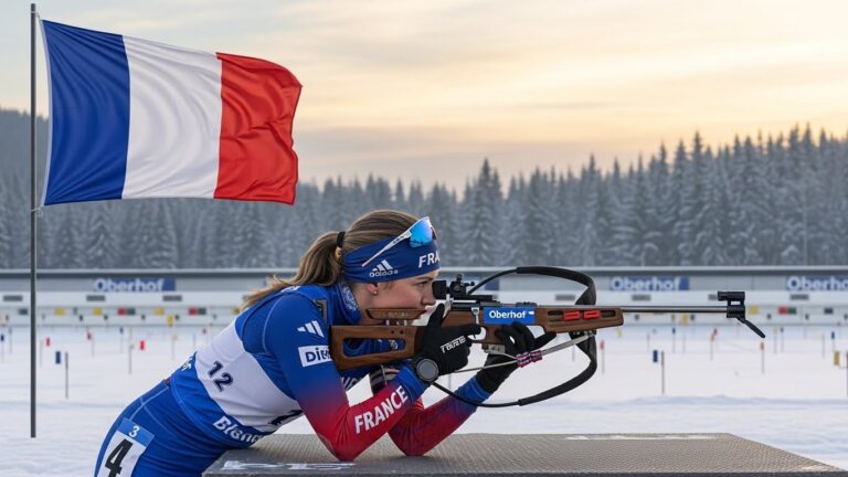 Biathlon : Les Bleues Triomphent à Oberhof, Julia Simon Brille