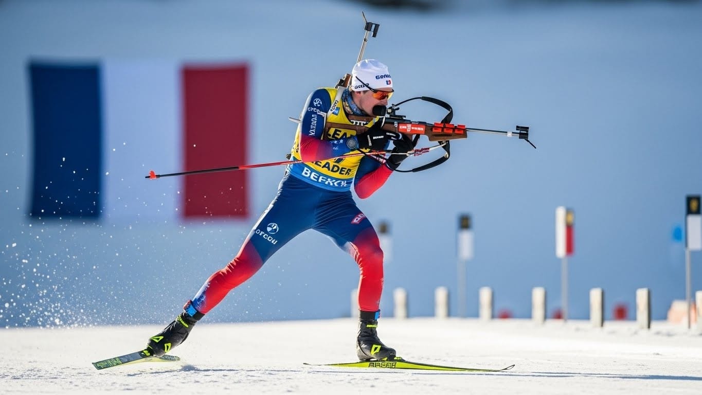 Lou Jeanmonnot remporte la poursuite de Ruhpolding avec un quasi sans-faute et place deux Françaises sur le podium. Un signal très fort à trois semaines des JO d’hiver 2026.