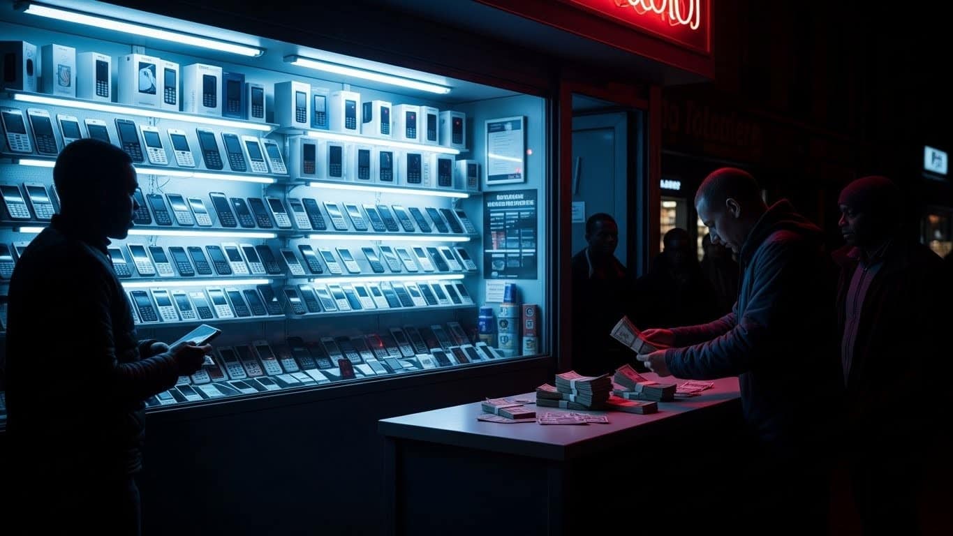 Découvrez comment une boutique de téléphonie au Petit Kaboul près de la gare du Nord cachait un vaste réseau de blanchiment d'argent par compensation. Trois mises en examen.