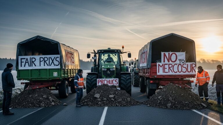 Blocage Agriculteurs Dépôt Pétrolier Vatry Marne