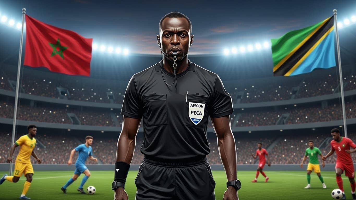 Découvrez Boubou Traoré, l'arbitre malien au cœur des polémiques qui dirigera le 8e de finale Maroc-Tanzanie à la CAN 2025. Expérimenté mais critiqué, que réserve-t-il aux Lions de l'Atlas ?