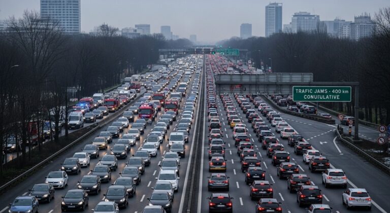 Bouchons en Île-de-France : Matinée Chaotique avec 400 Km d’Embouteillages