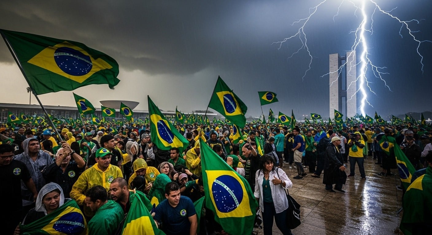 La foudre frappe une foule de partisans de Bolsonaro à Brasilia sous une pluie battante, faisant une trentaine de blessés dont huit graves. Plongez dans ce drame inattendu sur fond de tensions politiques explosives.