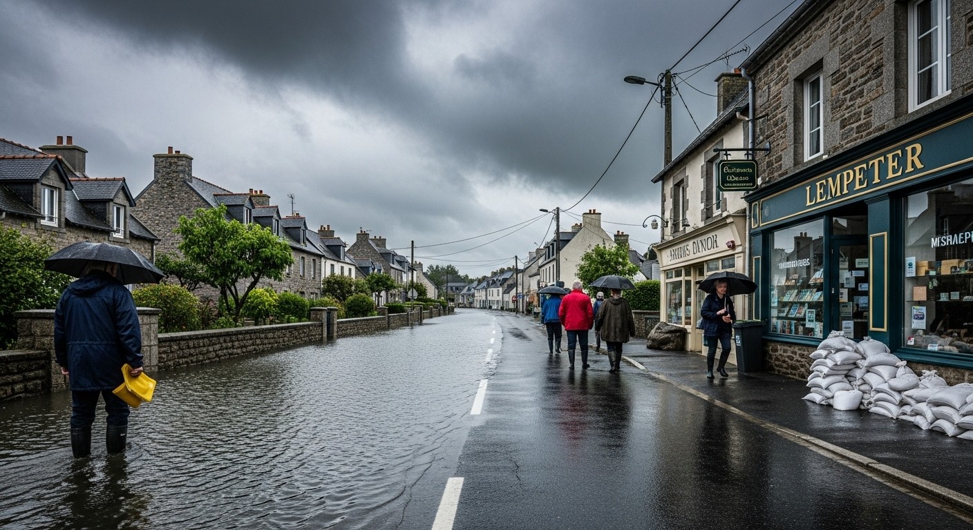 La Bretagne subit des pluies records en janvier 2026, causant inondations massives dans le Finistère. Quimper et Quimperlé dévastées, habitants épuisés face à un déluge sans fin. Détails et conséquences.