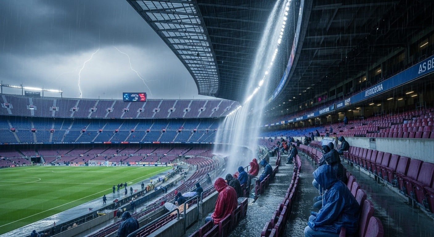Découvrez comment le mythique Camp Nou du FC Barcelone, rénové pour 1,5 milliard d'euros, a été inondé par une tempête. Retards, critiques et avenir incertain d'un chantier pharaonique.