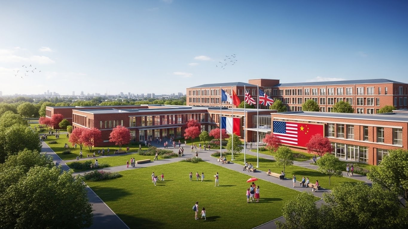 Découvrez le futur campus trilingue au Blanc-Mesnil en Seine-Saint-Denis : 1600 places, français-anglais-mandarin, ouverture 2028. Un investissement chinois ambitieux pour transformer l'éducation locale.