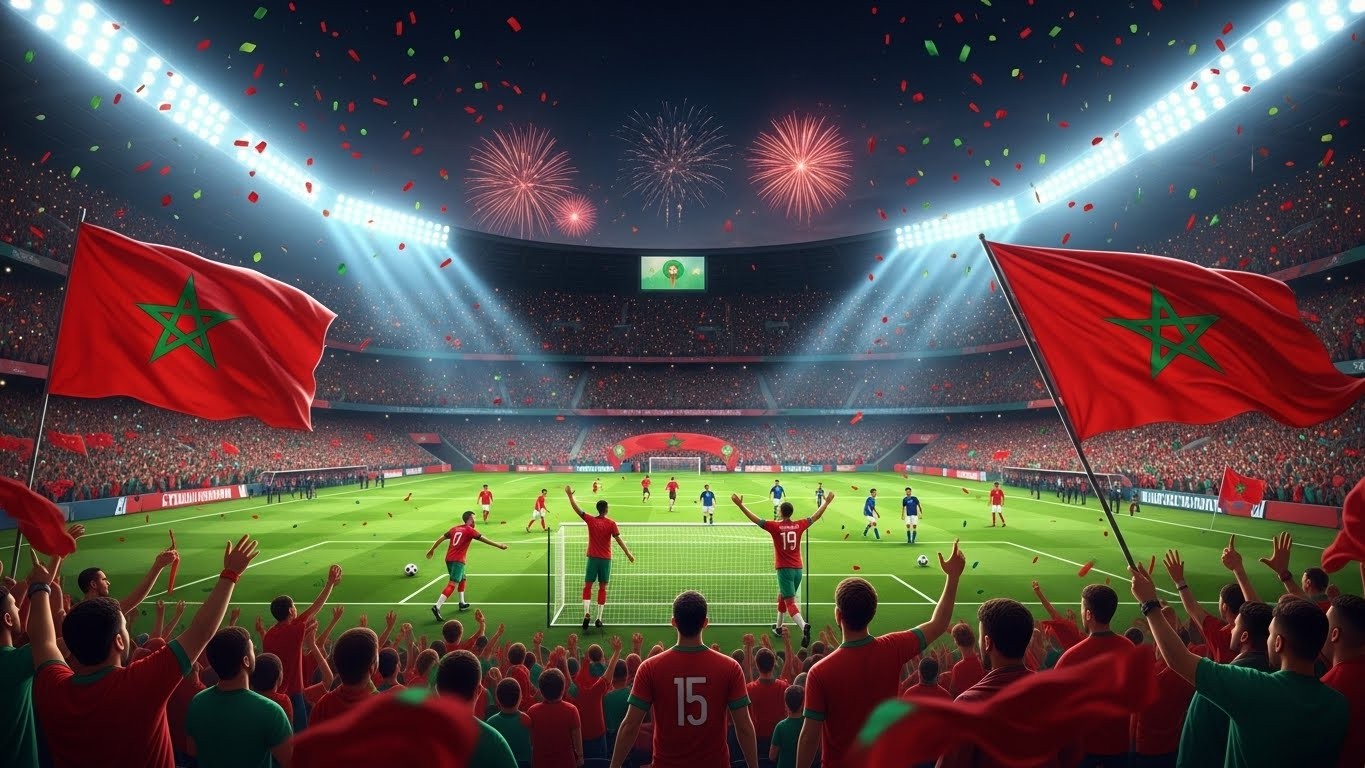 Découvrez l'explosion de joie du prince héritier Moulay El Hassan lors du but libérateur de Brahim Diaz en 8e de finale CAN 2025 Maroc-Tanzanie. Un moment royal et passionné qui a captivé tout un pays !