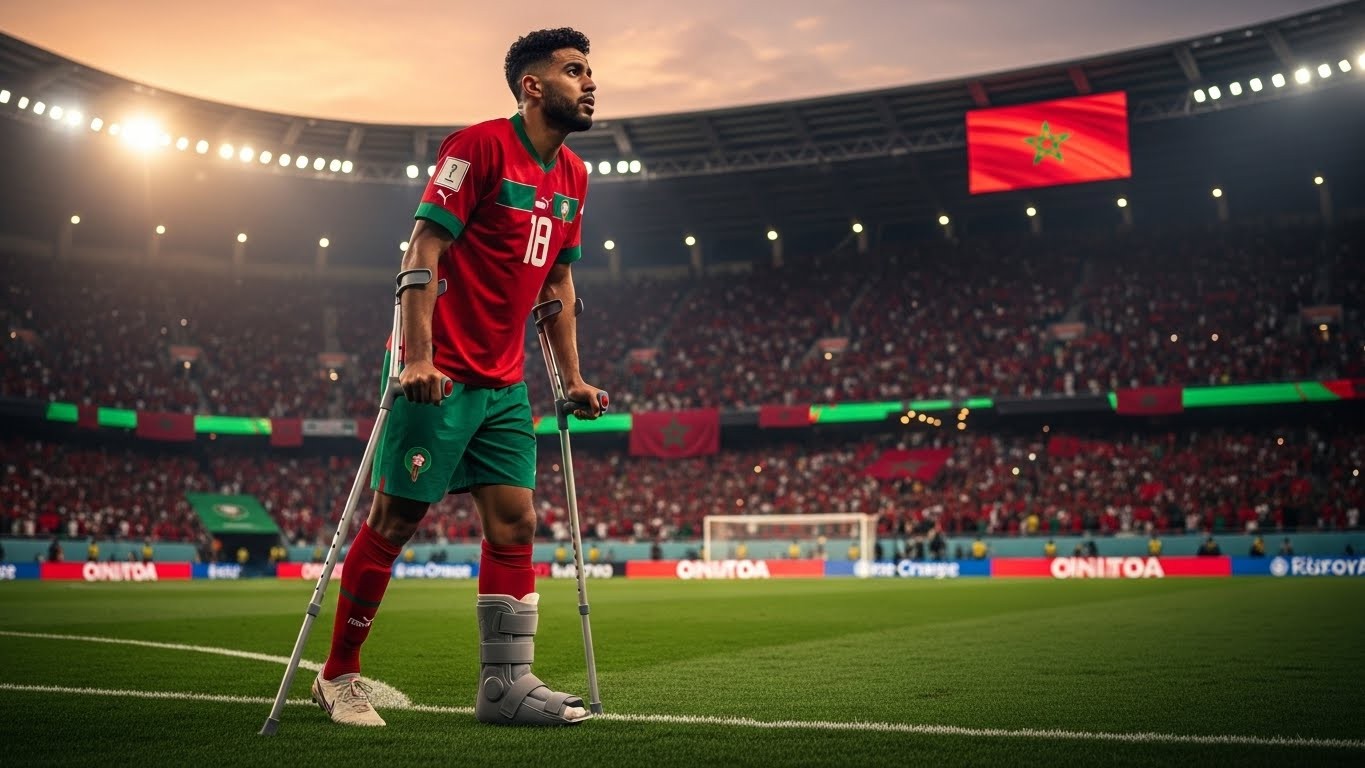 Découvrez l'inquiétude autour d'Azzedine Ounahi, vu en béquilles avant le 8e de finale Maroc-Tanzanie à la CAN 2025. Blessure grave ? Impact sur les Lions de l'Atlas favoris ? Analyse complète.