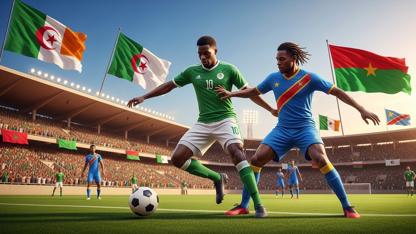 Découvrez le programme des huitièmes de finale de la CAN 2025 ce 6 janvier : Algérie vs RD Congo et Côte d’Ivoire vs Burkina Faso. Analyses, enjeux et pronostics pour ces matchs explosifs au Maroc.