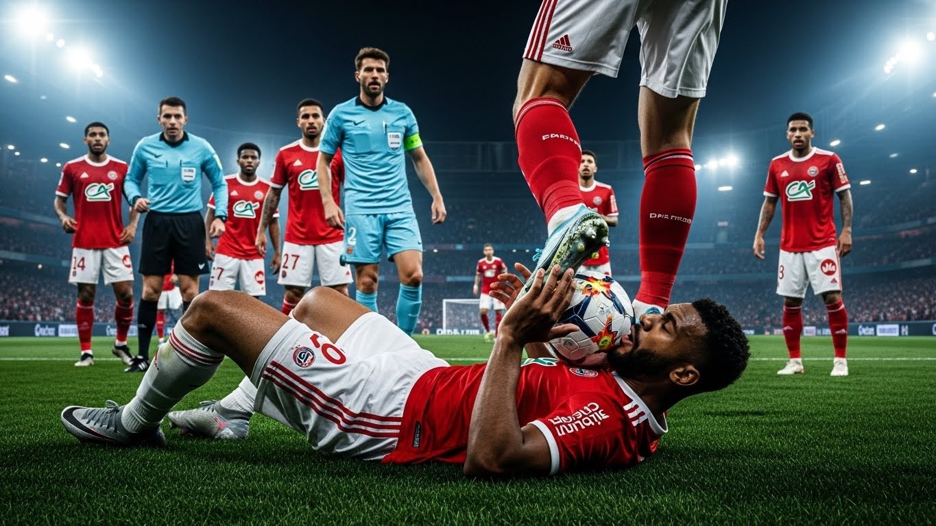 Découvrez le geste dangereux de Mamadou Coulibaly sur Tagliafico lors de Monaco-Lyon. Un carton rouge logique pour un acte qui aurait pu tourner au drame en Ligue 1.