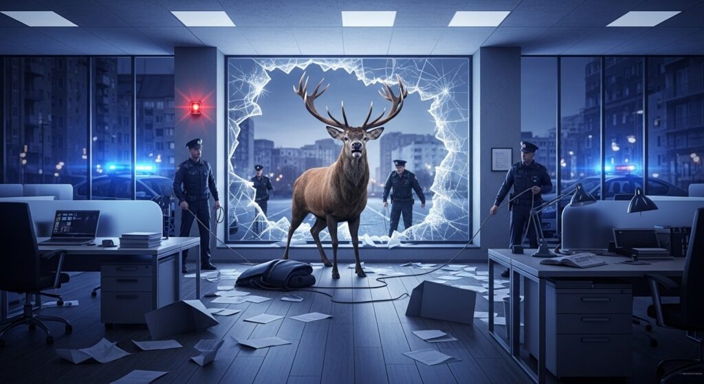 Cerf Dans Une Banque : Le Braquage Le Plus Insolite De L&rsquo;Année
