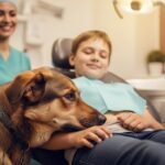 Chienne Pooki Apaise Enfants Autistes chez le Dentiste