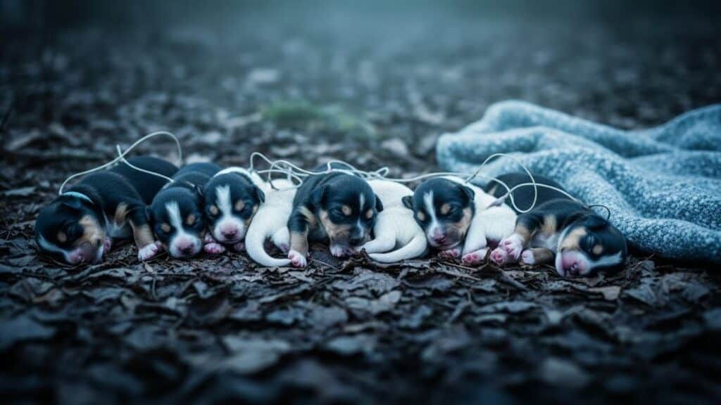 Chiots Nouveau-Nés Abandonnés : Un Sauvetage In extremis en Pleine Nature