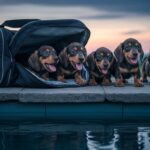 Cinq Chiots Teckels Sauvés d&rsquo;un Sac de Sport Abandonné