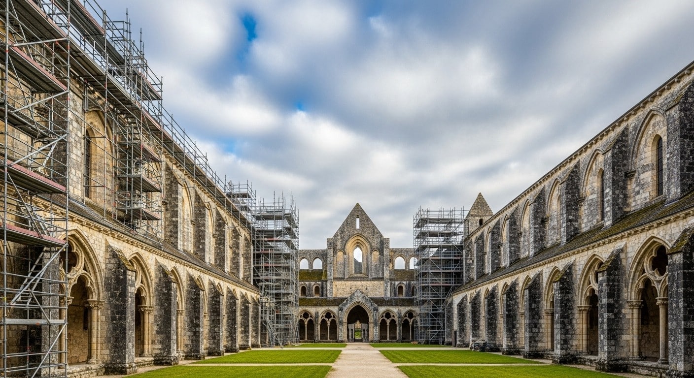 Découvrez les 60 millions d'euros investis dans la rénovation du grand cloître de Clairvaux, entre patrimoine historique et avenir incertain : école pénitentiaire ou reconversion touristique ?