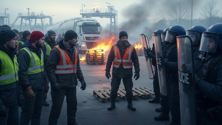 Colère Agriculteurs : Affrontement Tendues au Blocus de Bassens