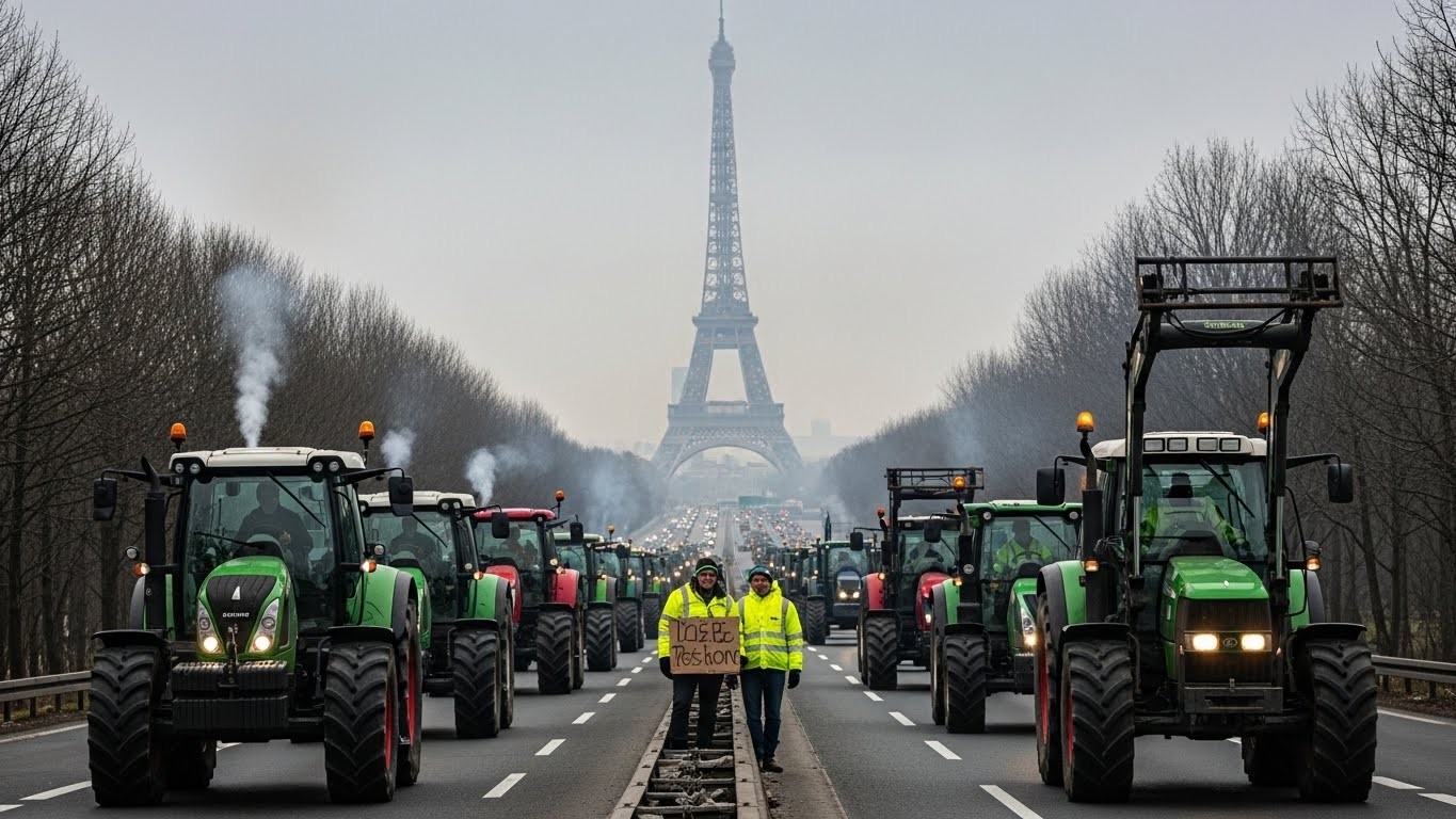 Découvrez pourquoi des centaines de tracteurs envahissent Paris ce 8 janvier 2026, bloquant l'A13 et d'autres axes. Revendications, impacts trafic et suites possibles de cette mobilisation agricole inédite.