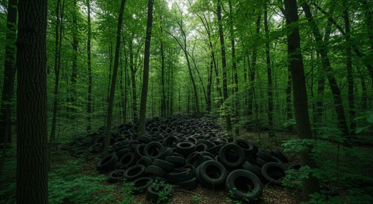 Condamnation pour Abandon de Pneus en Forêt de Chantilly