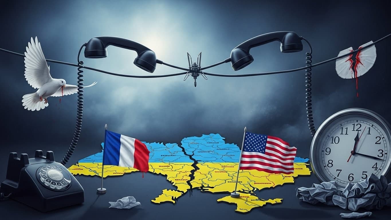 Découvrez les images inédites d’un appel entre Macron et Trump sur un cessez-le-feu en Ukraine en 2025 : espoirs, échanges tendus et échec final. Une plongée captivante dans la diplomatie actuelle.