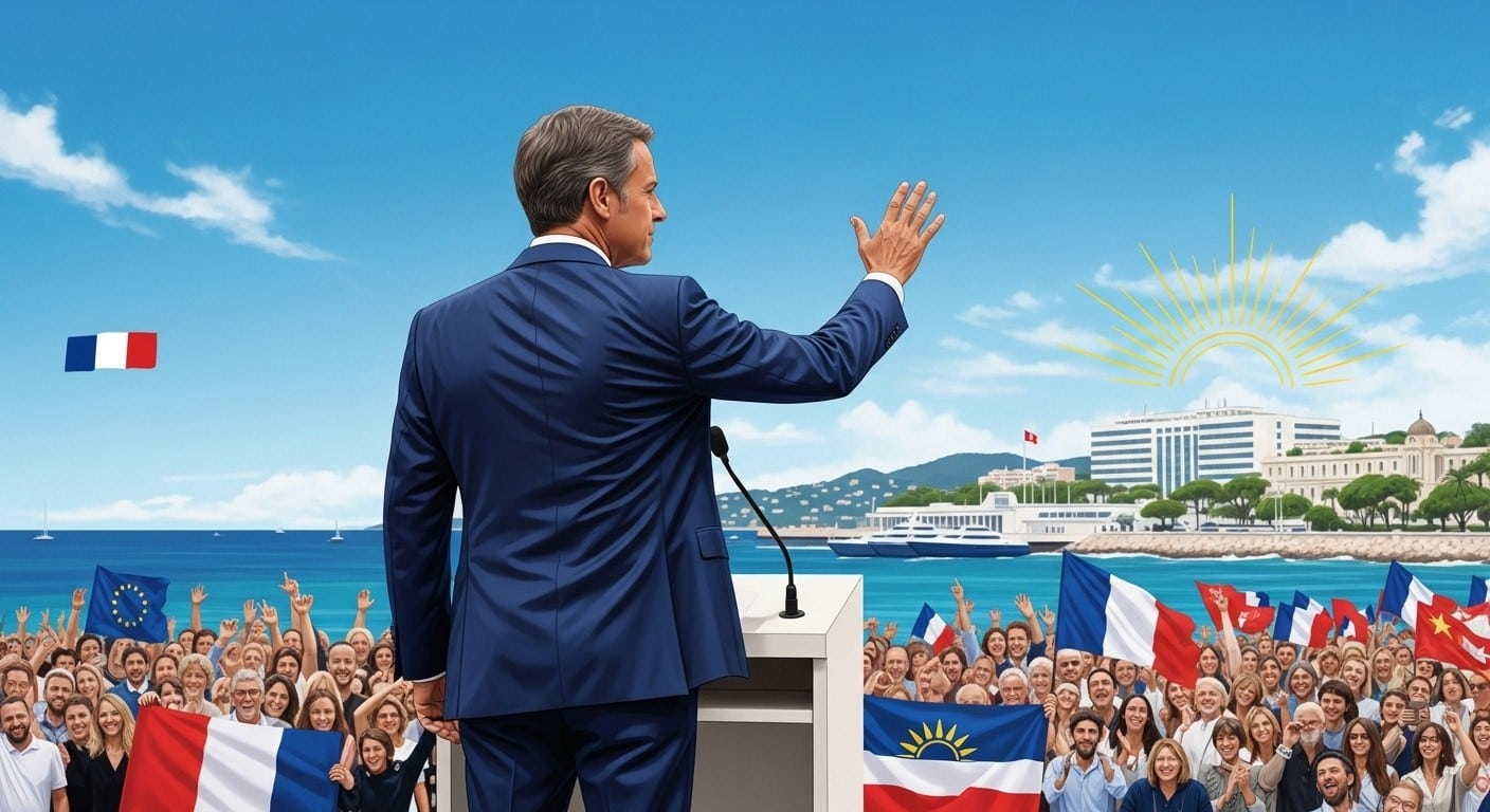 David Lisnard, maire de Cannes, annonce sa candidature à la présidentielle 2027 si pas de primaire à droite. Un projet pour redonner espoir aux Français qui travaillent.