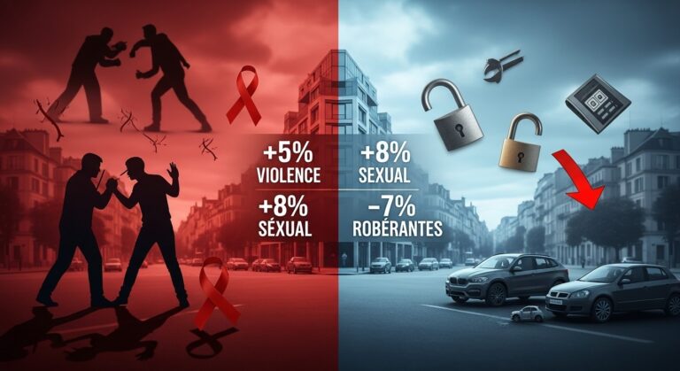 Délinquance 2025 en France : Violences en Hausse, Vols en Baisse