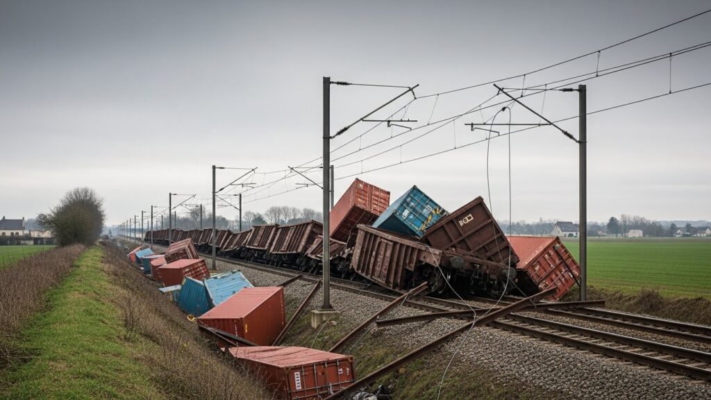 Déraillement en Normandie : La Ligne Cherbourg-Caen Coupée Plusieurs Semaines