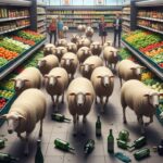 Des Moutons Envahissent un Supermarché en Allemagne