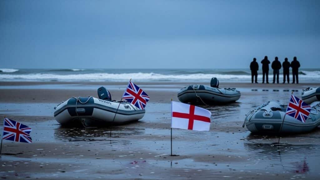 Dix Militants Britanniques Interdits en France pour Actions Anti-Migrants