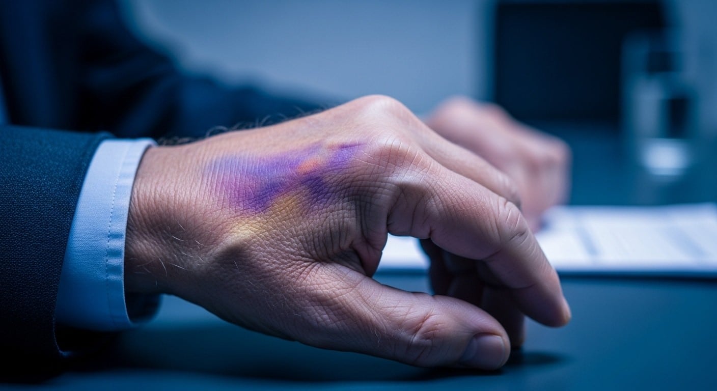 Découvrez pourquoi Donald Trump arbore une ecchymose impressionnante à la main gauche. Entre choc contre une table et prise massive d’aspirine, les explications officielles intriguent. Analyse complète.